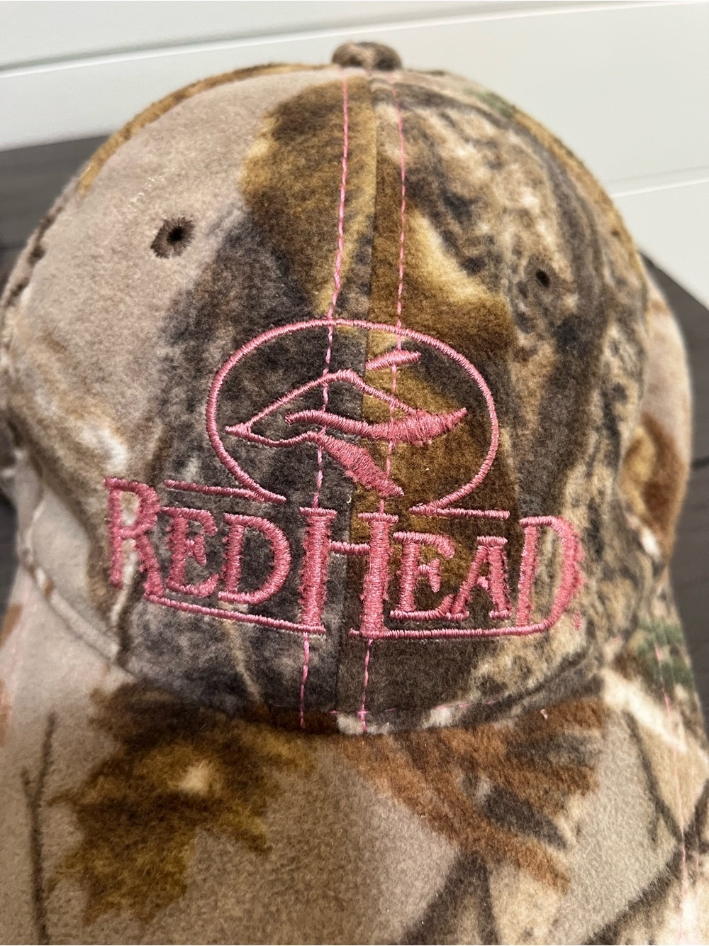 RedHead Camouflage Cap with Pink Logo